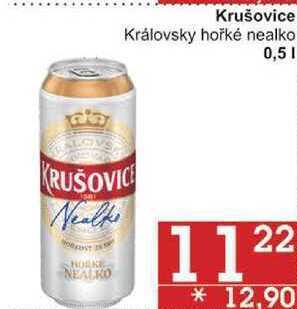 Jip Krušovice královsky hořké nealko, 0,5 l nabídka