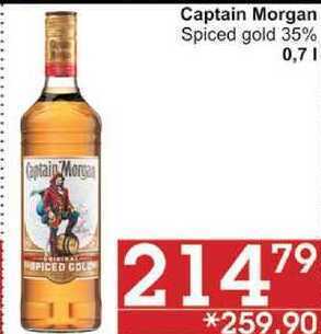 Jip Captain morgan spiced gold 35%, 0,7 l nabídka