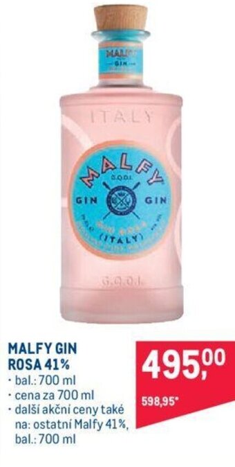 Makro MALFY GIN ROSA 41% nabídka