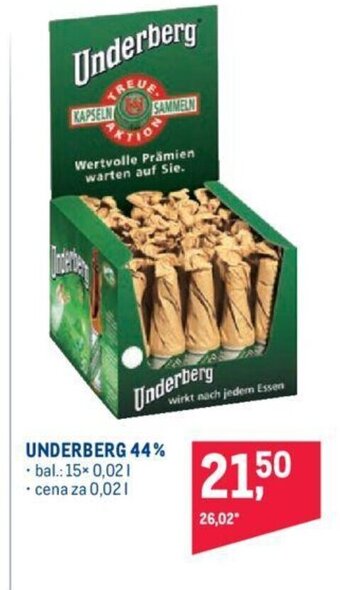 Makro UNDERBERG 44% nabídka