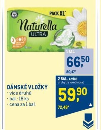 Makro DÁMSKÉ VLOŽKY nabídka