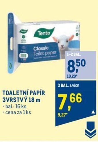 Makro TOALETNÍ PAPÍR 3VRSTVÝ 18 m nabídka