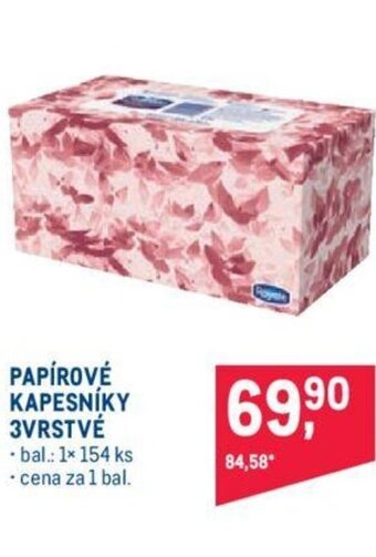 Makro PAPÍROVÉ KAPESNÍKY 3VRSTVÉ nabídka