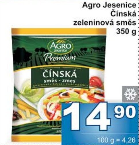 Jip Agro Jesenice: Čínská zeleninová směs 350 g. nabídka