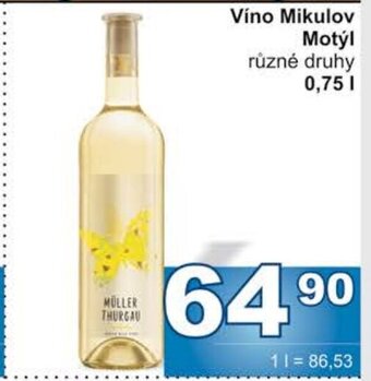 Jip Víno Mikulov Motýl nabídka