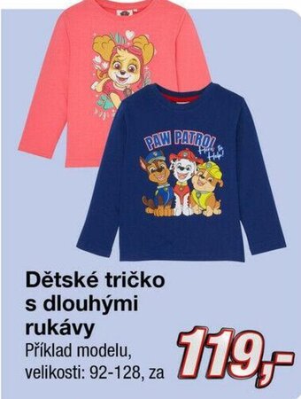 Kik Dětské tričko s dlouhými rukávy nabídka
