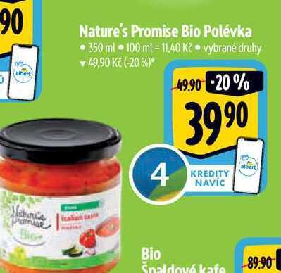 Albert Nature's promise bio polévka •350 ml nabídka