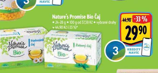 Albert Nature's promise bio čaj 24-28 g nabídka