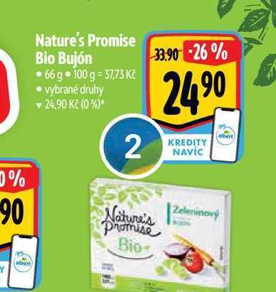 Albert Nature's promise bio bujón •66 g nabídka