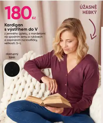 Kardigan s výstřihem do V