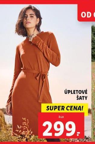 Lidl Úpletové šaty nabídka