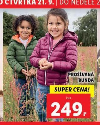 Lidl Prošívaná bunda nabídka