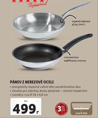 Lidl Pánev z nerezové oceli nabídka