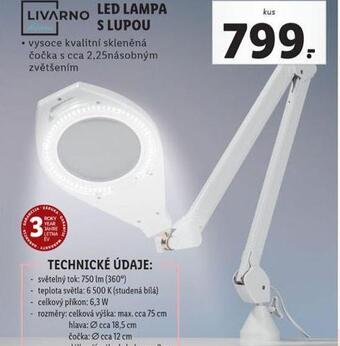Lidl Led lampa s lupou nabídka