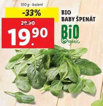Lidl Bio baby špenát, 100 g nabídka
