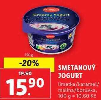 Lidl Smetanový jogurt, 150 g nabídka