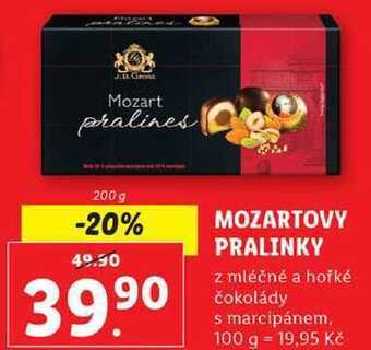 Lidl Mozartovy pralinky, 200 g nabídka