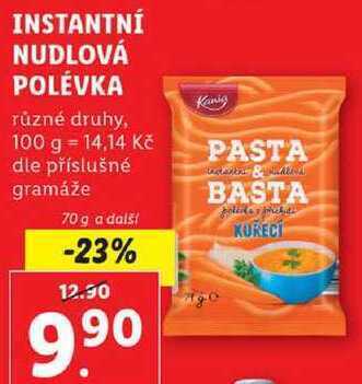 Lidl Instantní nudlová polévka, 70 g a další nabídka
