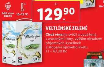 Lidl Veltlínské zelené, 3 l nabídka