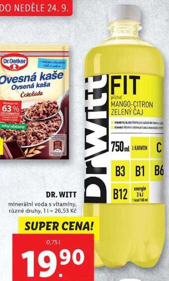 Lidl Dr. witt minerální voda, 0,75 l nabídka