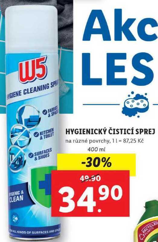 Lidl Hygienický čisticí sprej, 400 ml nabídka
