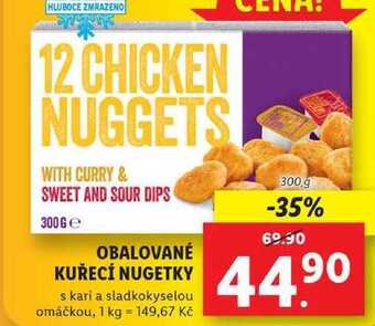 Lidl Obalované kuřecí nugetky, 300 g nabídka