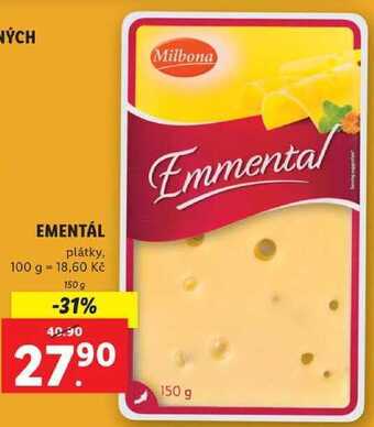 Lidl Ementál, 150 g nabídka