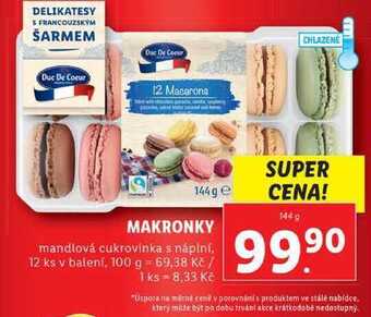 Lidl Makronky, 144 g nabídka
