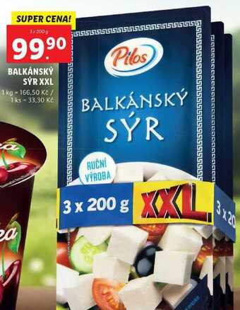 Lidl Balkánský sýr xxl, 3x 200 g nabídka