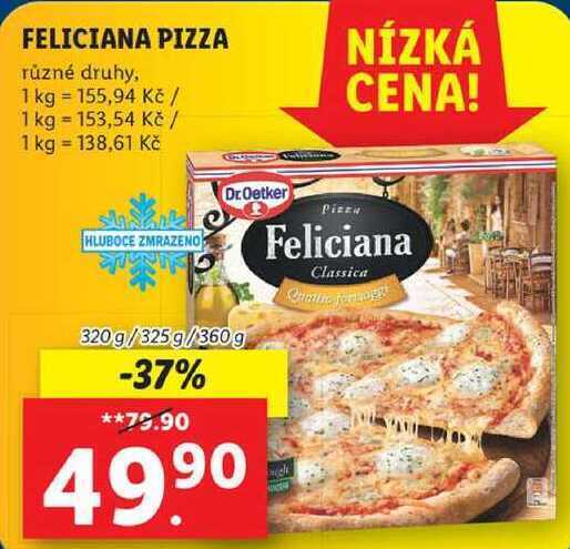 Lidl Feliciana pizza, 320 g/325 g/360 g nabídka