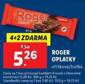 Lidl Roger oplatky, 40 g nabídka