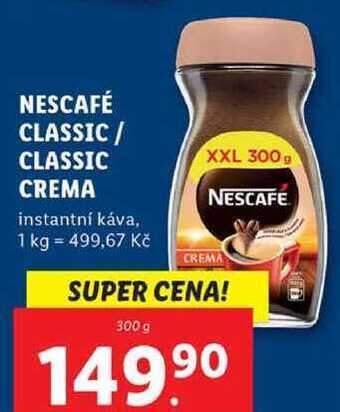 Lidl Nescafé classic/classic crema, 300 g nabídka