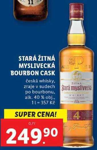 Lidl Stará žitná myslivecká bourbon cask, 0,7 l nabídka