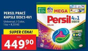 Lidl Persil prací kapsle discs 4v1, 54 ks nabídka
