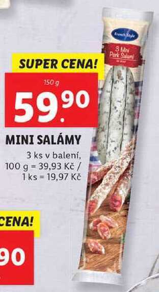 Mini salámy, 150 g