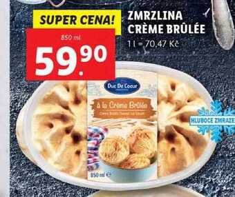 Zmrzlina crème brûlée, 850 ml