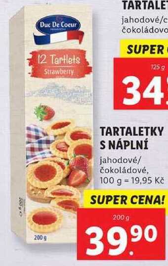 Lidl Tartaletky s náplní, 200 g nabídka