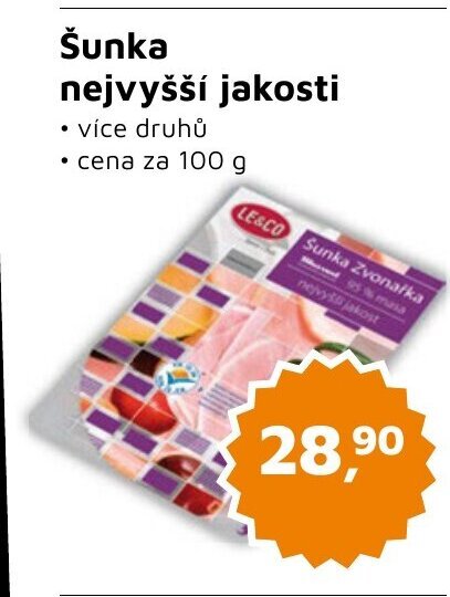 Můjobchod Šunka nejvyšší jakosti nabídka