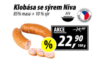 Klobása se sýrem Niva