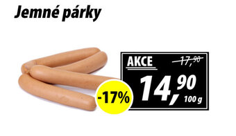 ZEMAN Jemné párky nabídka