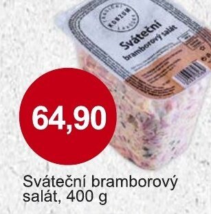 Konzum Sváteční bramborový salát, 400 g nabídka