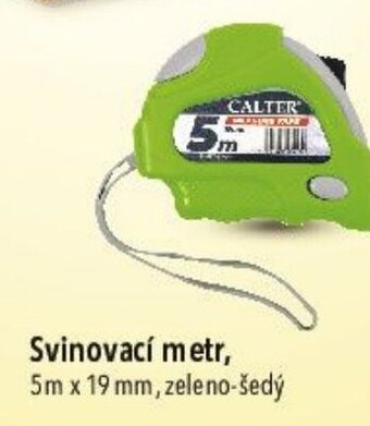 Svinovací metr, 5m x 19 mm, zeleno-šedý