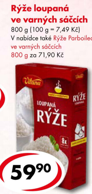 CBA Rýže loupaná ve varných sáčcích nabídka