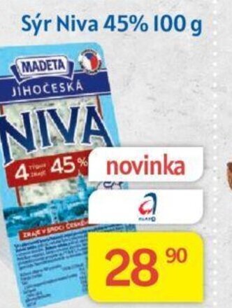 Kubík potraviny Sýr Niva 45% 100 g nabídka