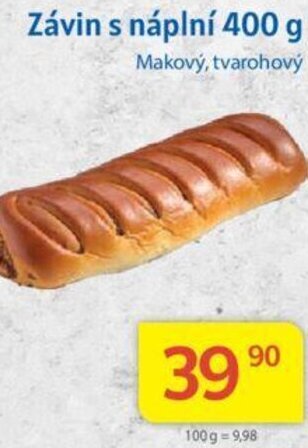 Kubík potraviny Závin s náplní 400 g nabídka
