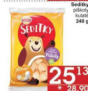 Jip Sedita piškoty kulaté 120g nabídka