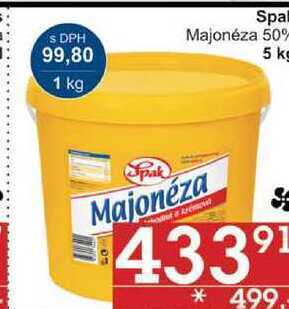 Jip Spak majonéza 50%, 5 kg nabídka