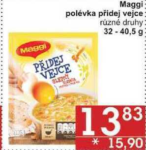Jip Maggi polévka přidej vejce různé druhy, 32-40,5 g nabídka
