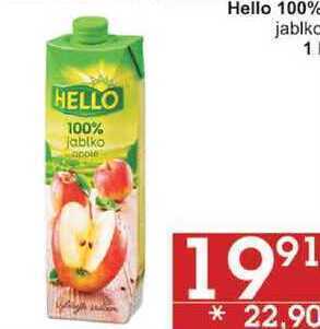 Jip Hello 100% jablko, 1 l nabídka