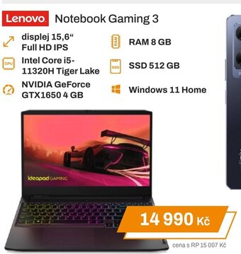 Expert Lenovo Notebook Gaming 3 nabídka